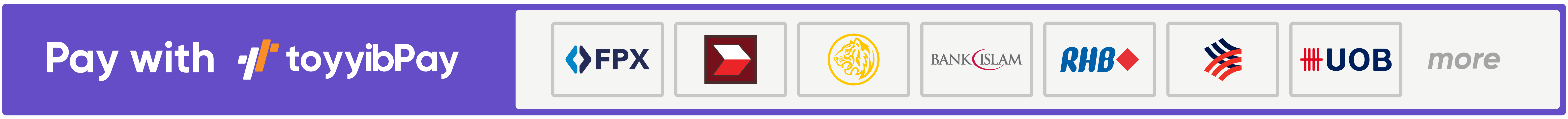 TOYYIBPAY-ONLINE BANKING 1-2 HARI SAMPAI(RECOMMENDED)